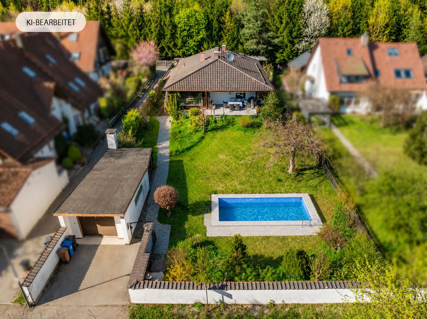 Aigner Immobilien GmbH - Immobilienangebot - 81739 München - Waldperlach - Einfamilienhaus - Idyllisch gelegenes Haus mit EInliegerwohnung auf über 1.000 m² Grund in Waldperlach
