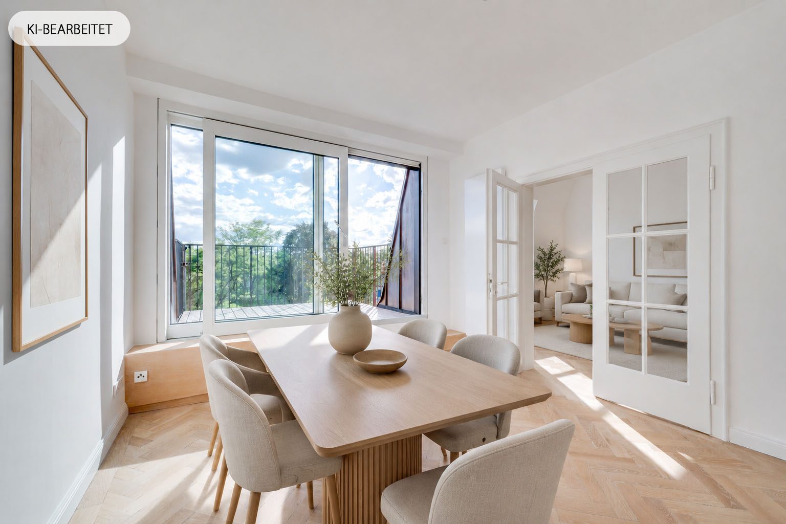 Aigner Immobilien GmbH - Immobilienangebot - 80805 München - Freimann - Etagenwohnung - Modern saniert und klassisch geprägt: 4-Zimmer-Altbauwohnung mit Dachterrasse in ruhiger Lage