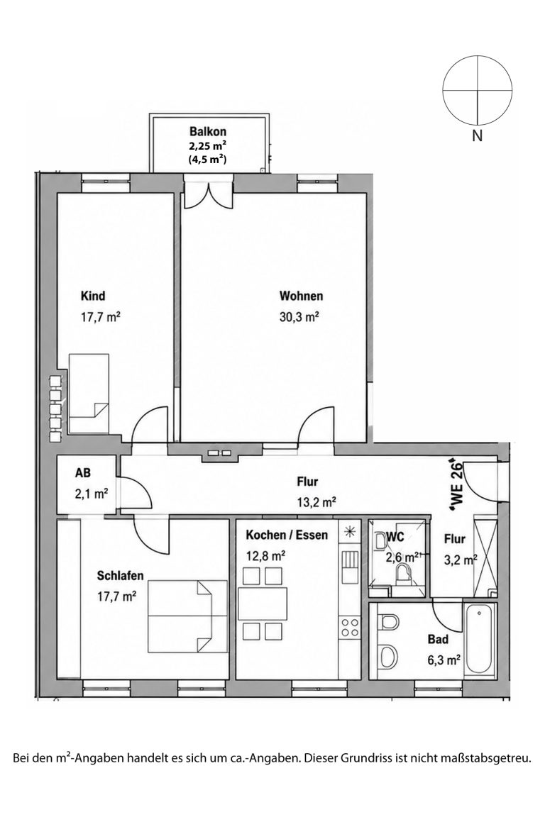 Aigner Immobilien GmbH - Immobilienangebot - 80335 München - Ludwigsvorstadt - Etagenwohnung - Kernsanierte, charmante Altbauwohnung in der Ludwigsvorstadt