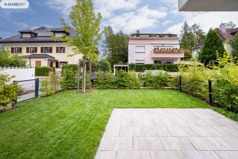 Aigner Immobilien GmbH - Immobilienangebot - 81545 München - Harlaching - Erdgeschosswohnung - Neubauwohnung in Harlaching – Erdgeschoss mit privatem Garten