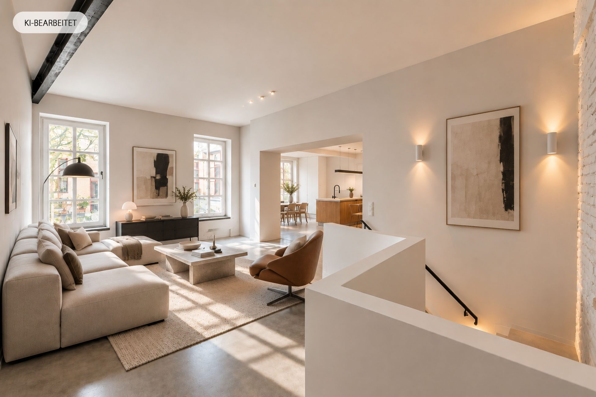 Aigner Immobilien GmbH - Immobilienangebot - 80469 München - Zentrum-Altstadt - Erdgeschosswohnung - Einzigartiges Gartenloft im Glockenbachviertel – modernes Wohnkonzept auf zwei Ebenen