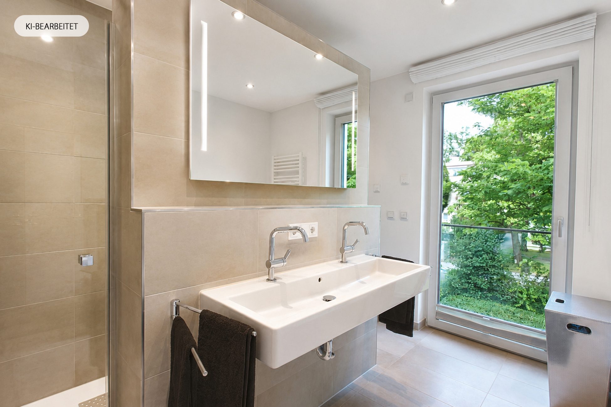Aigner Immobilien GmbH - Immobilienangebot - 81479 München - Solln - Etagenwohnung - Modernes Wohnen im Grünen: Lichtdurchflutete 3-Zimmer-Wohnung mit großzügigem Westbalkon