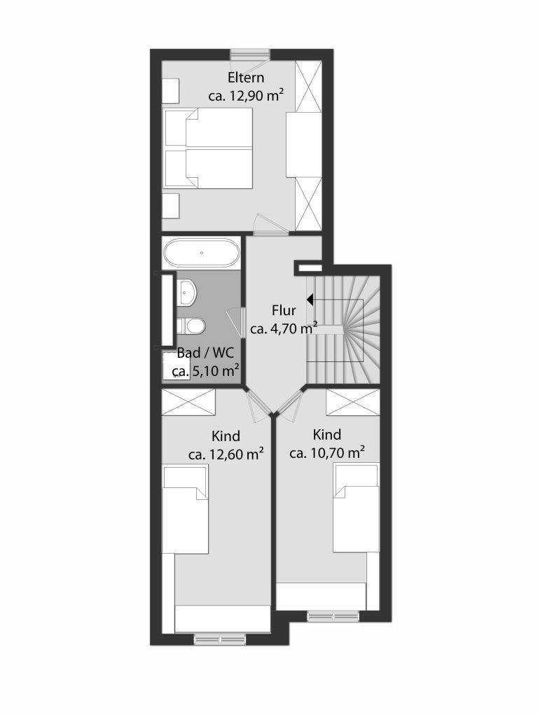 Aigner Immobilien GmbH - Immobilienangebot - 81739 München - Waldperlach - Maisonettewohnung - Wohnen wie im eigenen Reihenhaus – charmante Maisonette mit Westgarten!