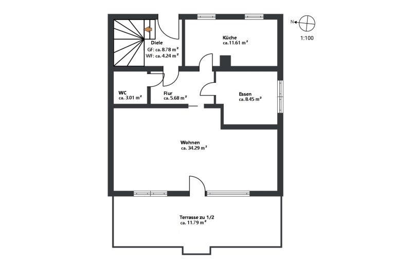 Aigner Immobilien GmbH - Immobilienangebot - 82272 Moorenweis - Moorenweis - Doppelhaushälfte - Großzügige Doppelhaushälfte mit Einliegerwohnung