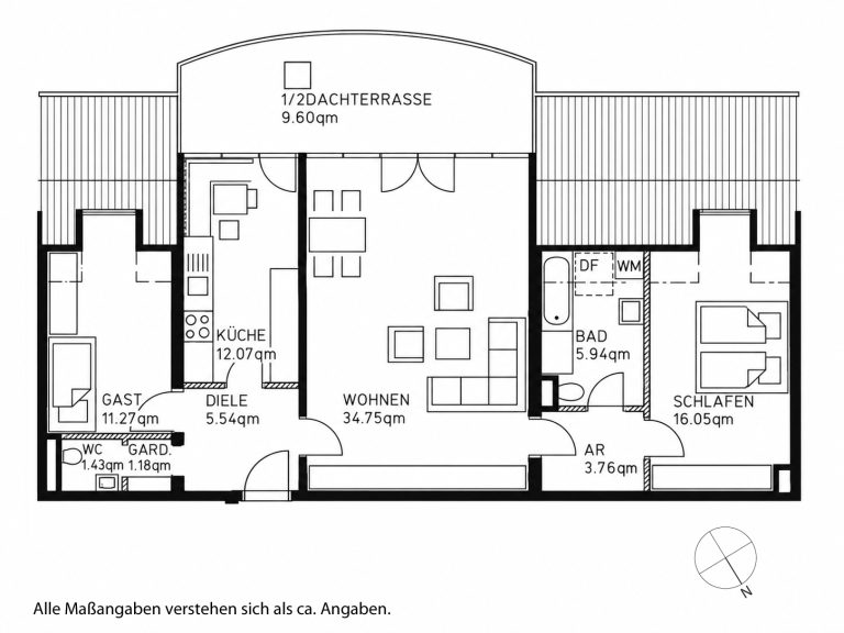 Aigner Immobilien GmbH - Immobilienangebot - 81541 München - Ramersdorf - Dachgeschosswohnung - AIGNER - Großzügige 3-Zimmer-Dachgeschosswohnung mit sonniger Südwestterrasse