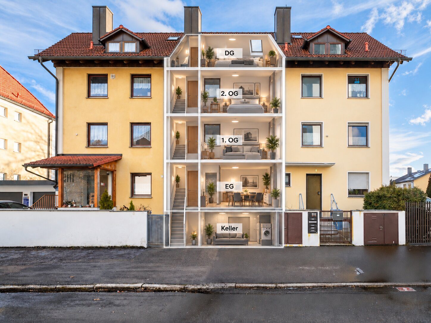 Aigner Immobilien GmbH - Immobilienangebot - 81249 München - Aubing - Mehrfamilienhaus - Mehr Raum für Rendite – Reihenmittelhaus mit Entwicklungspotenzial in Aubing