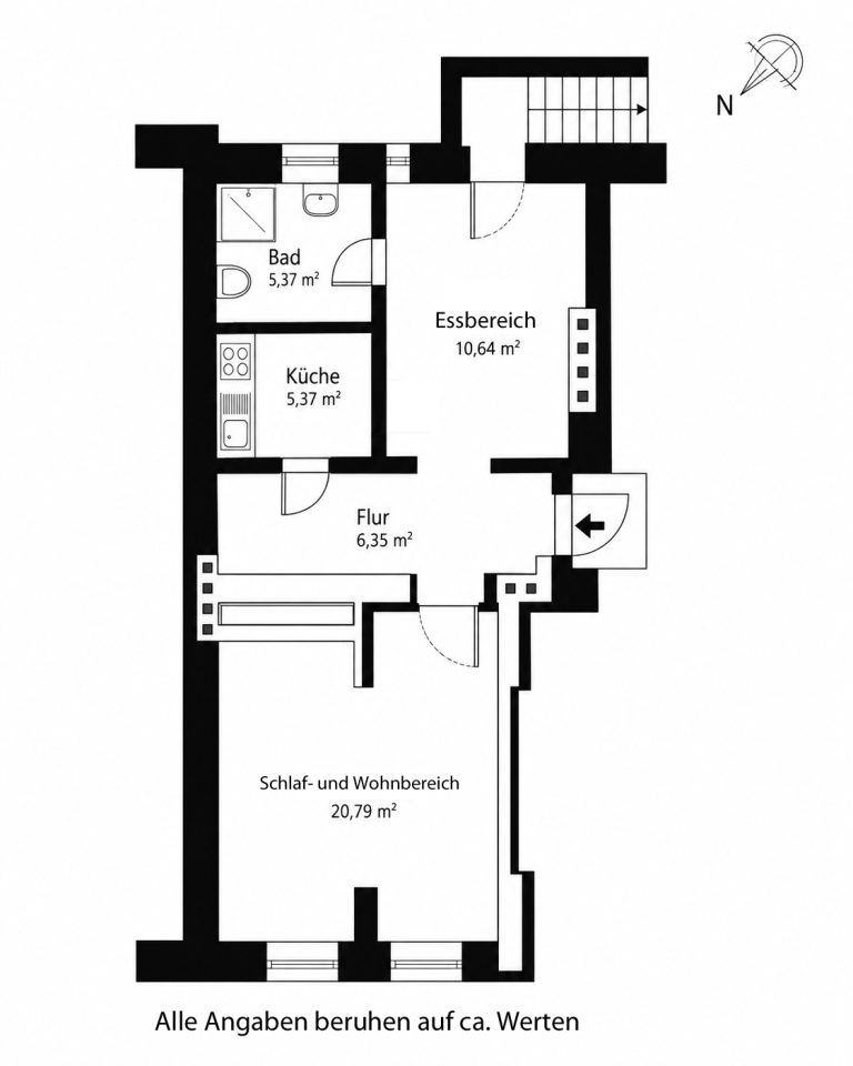 Aigner Immobilien GmbH - Immobilienangebot - 80469 München - Ludwigsvorstadt - Souterrain - Souterrain mit Charme – Vermietete 2-Zimmer-Wohnung in der Isarvorstadt