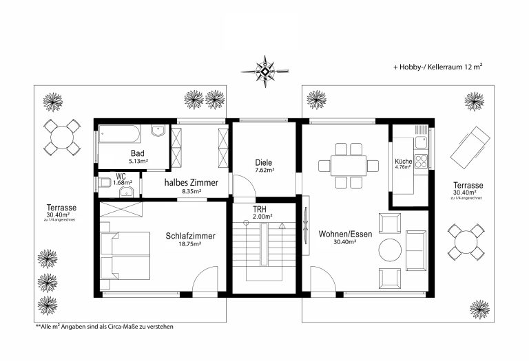 Aigner Immobilien GmbH - Immobilienangebot - 81247 München - Obermenzing - Dachgeschosswohnung - Großzügigkeit in vollkommener Privatsphäre – Exklusives Penthouse mit weitläufiger Terrasse