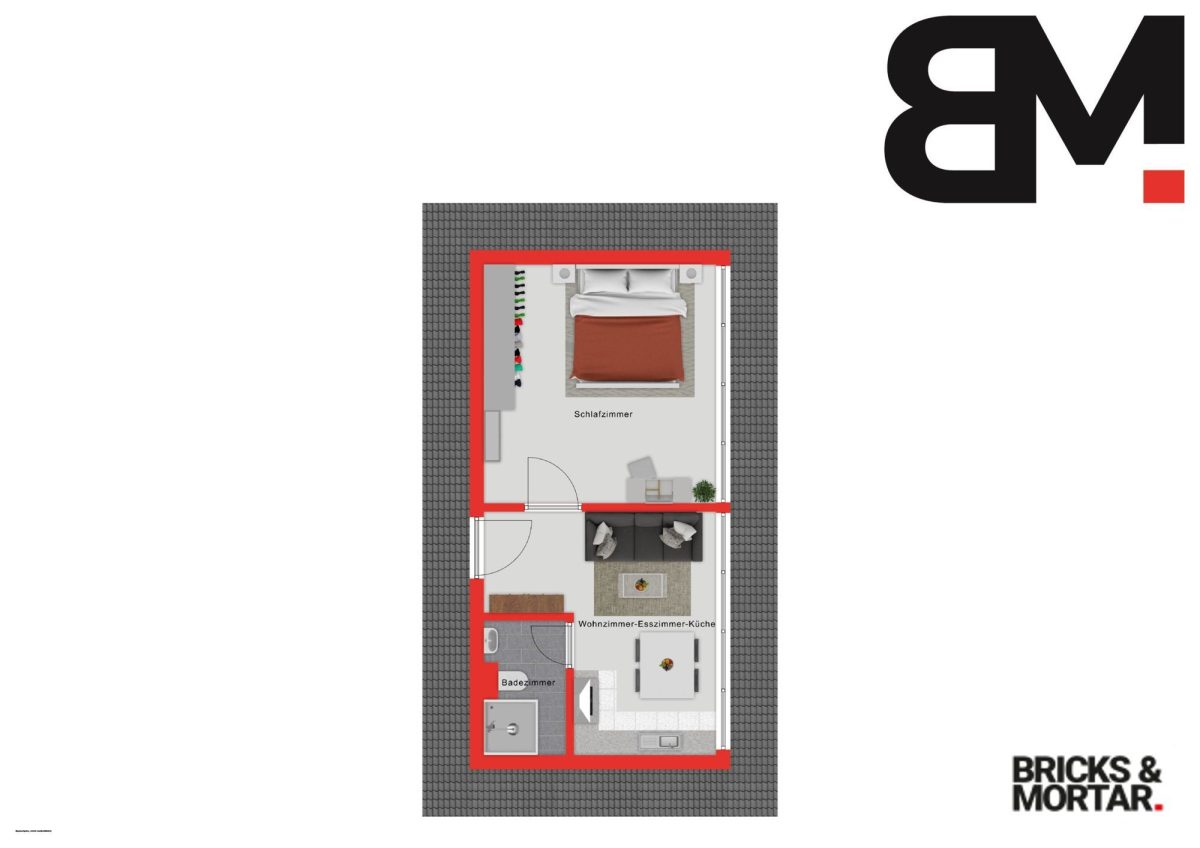Immobilienangebot - Bad Wörishofen - Alle - Energetisch Sanierte 2 Zimmerwohnung im Dachgeschoss