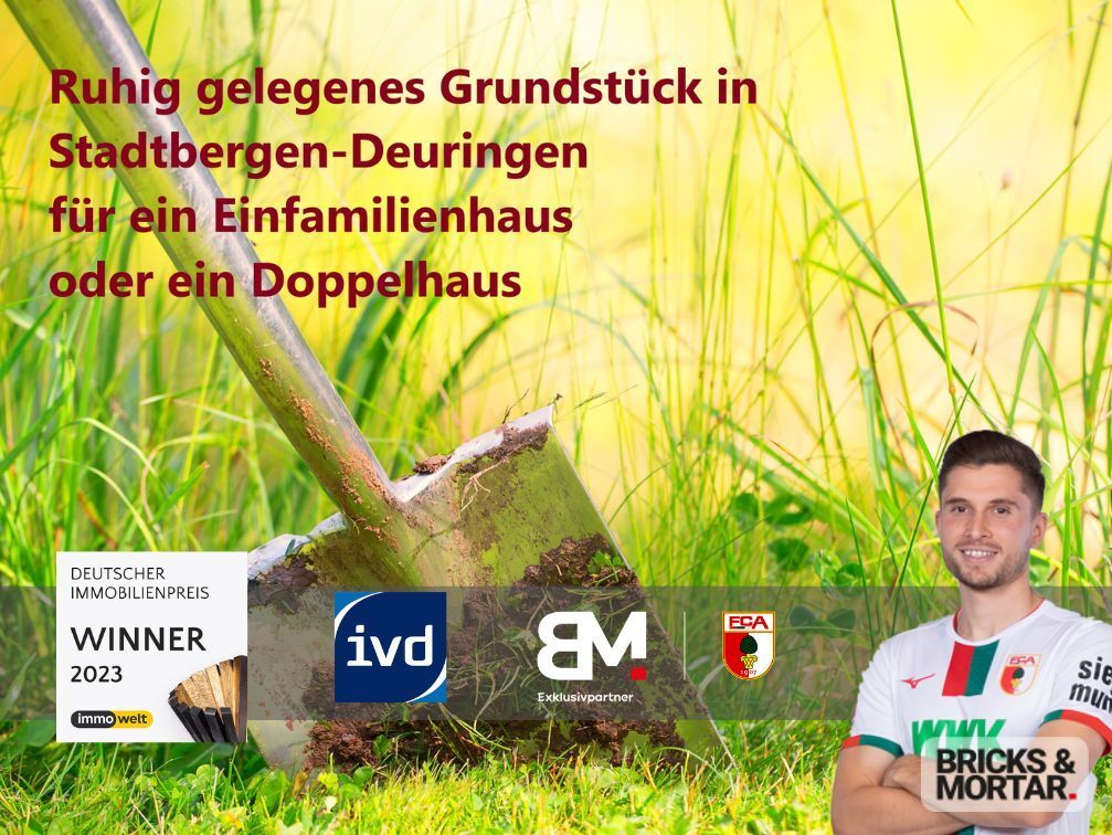 Immobilienangebot - Stadtbergen - Grundstücke - Baugrundstück mit Potenzial für Doppelhausbebauung in ruhiger Wohnlage von Stadtbergen-Deuringen