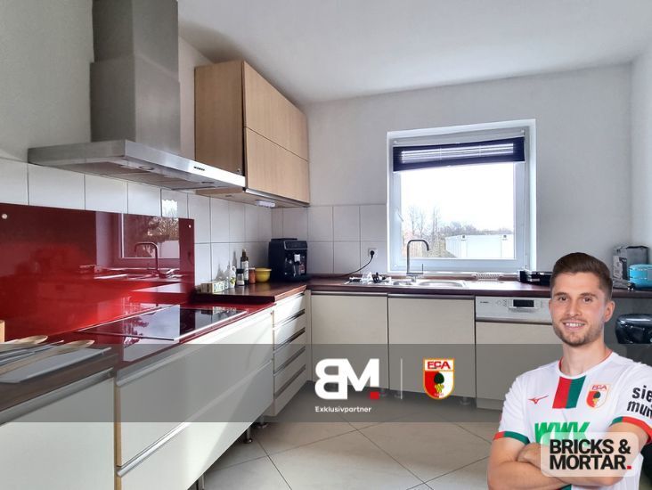 Immobilienangebot - Augsburg - Alle - Kapitalanlage in Augsburg! Gepflegte 2-Zi. Wohnung auf 61 m² mit Balkon, Einbauküche und Stellplatz.