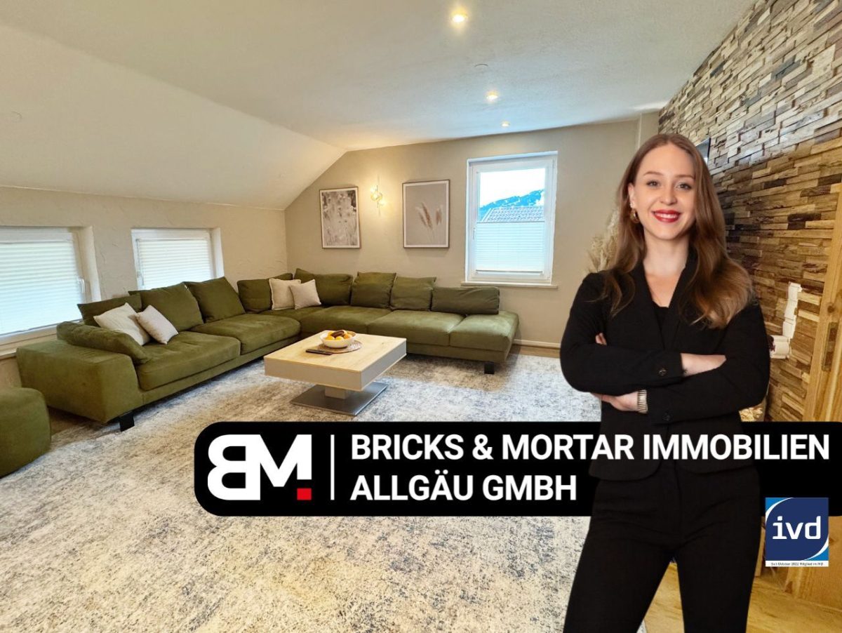 Immobilienangebot - Immenstadt im Allgäu - Alle - 3 Zimmer
 - 
Altbauflair nahe Alpsee
Büro, Rückzugsort & Ferienvermietung