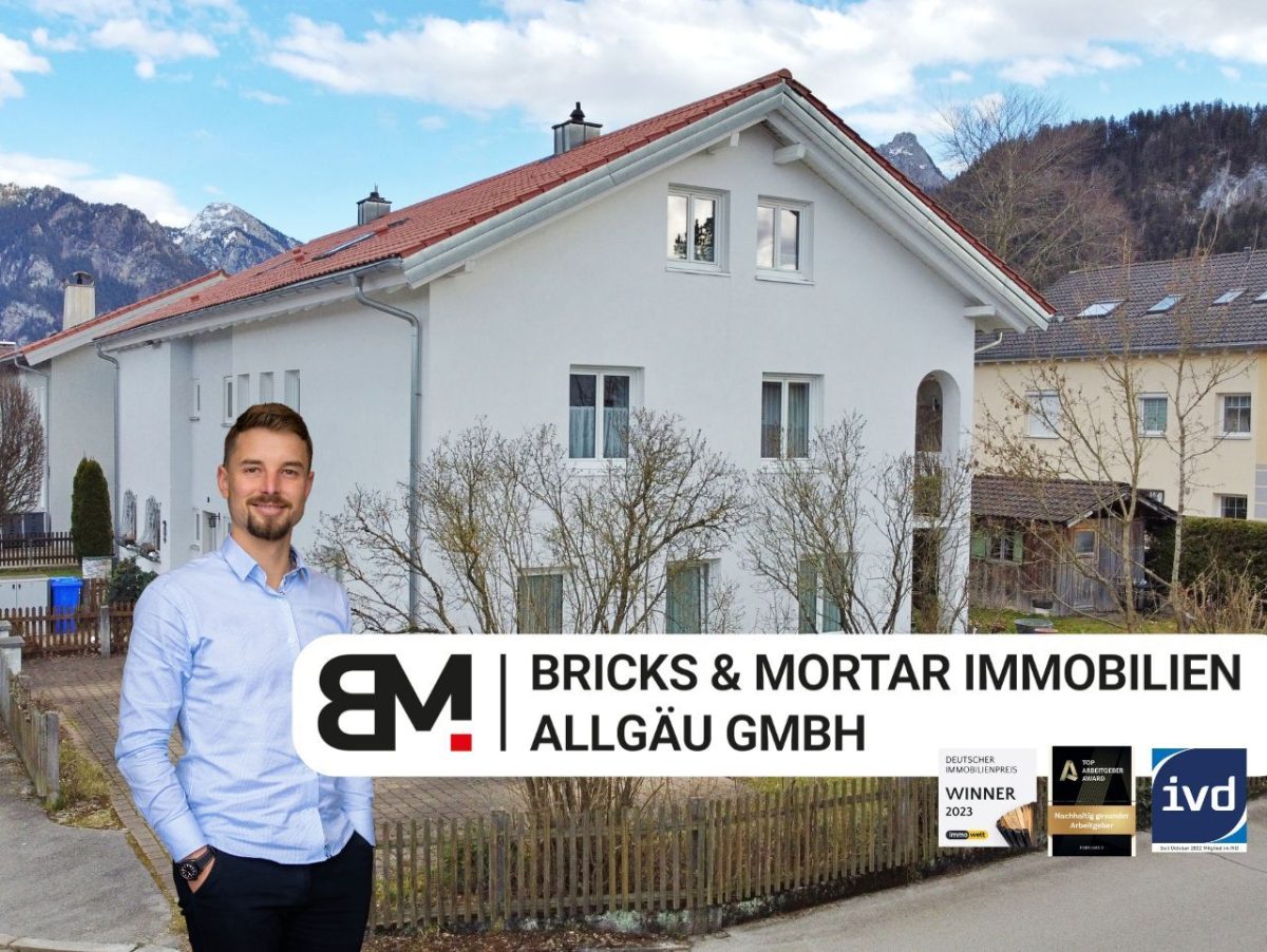 Immobilienangebot - Füssen - Alle - Hier will jeder wohnen – Doppelhaushälfte in Bestlage von Füssen