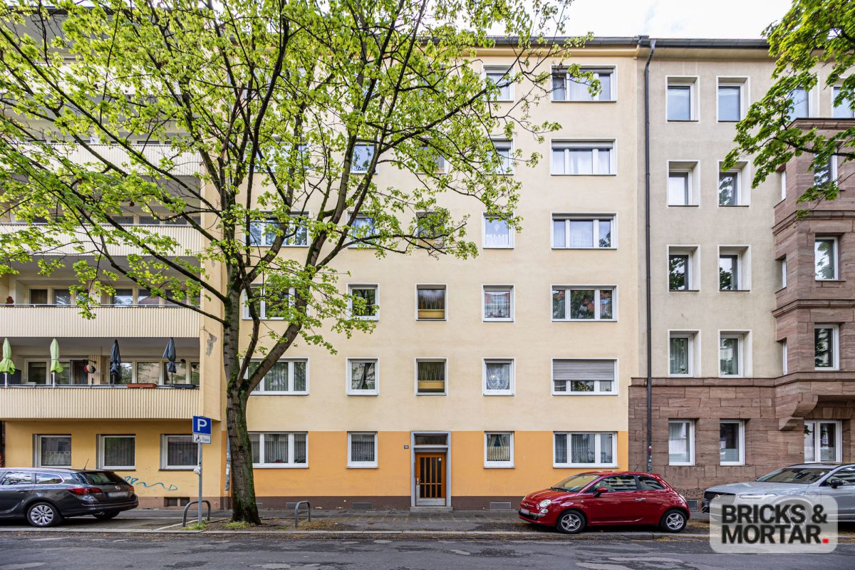Immobilienangebot - Nürnberg - Alle - 3-Zimmer-Wohnung mit Süd-Balkon – ruhig gelegen, gut vermietet