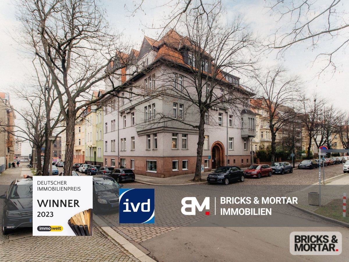 Immobilienangebot - Halle - Alle - Zeitgemäßes Wohnen mit Charme: Helle Hochparterre-Wohnung mit hochwertiger Ausstattung