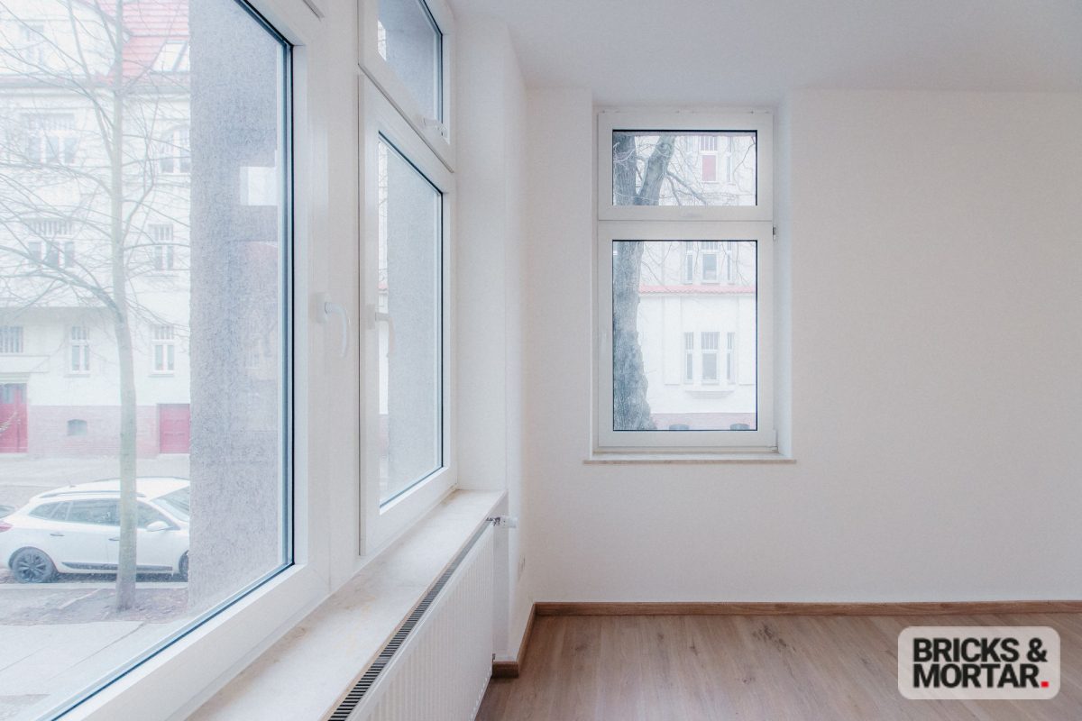 Immobilienangebot - Halle - Alle - Zeitgemäßes Wohnen mit Charme: Helle Hochparterre-Wohnung mit hochwertiger Ausstattung