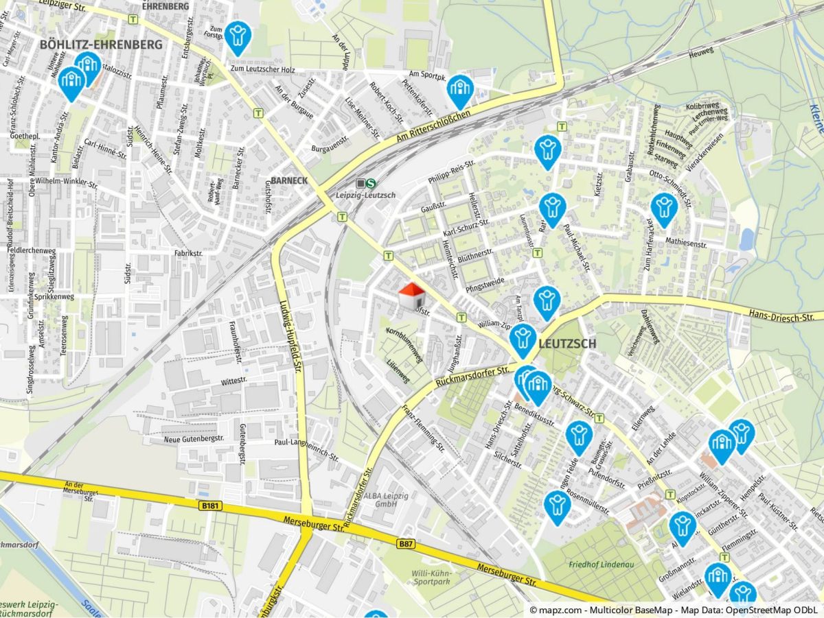 Immobilienangebot - Leipzig / Leutzsch - Alle - Stilvolle 2-Zimmer-Wohnung mit durchdachtem Grundriss & TG-Stellplatz