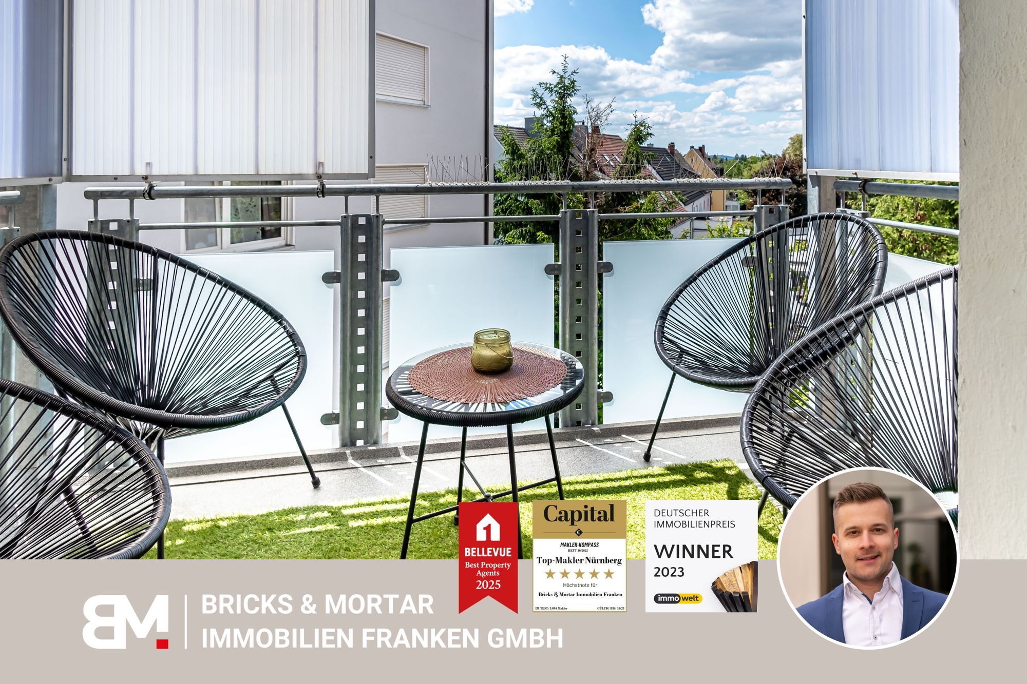 Immobilienangebot - Nürnberg - Alle - Sanierte 3-Zimmer-Altbauwohnung mit Südwest-Balkon in Nürnberg-Thon