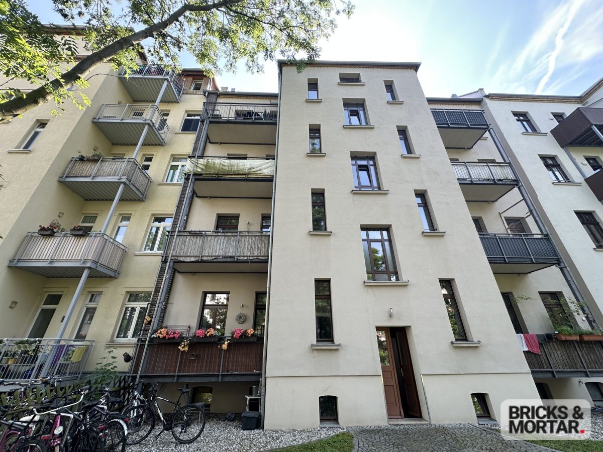 Immobilienangebot - Leipzig - Alle - Helle und gepflegte 3-Zimmer-Wohnung mit Balkon ins Grüne