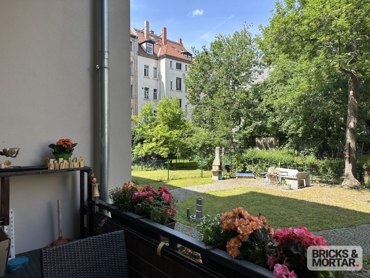 Immobilienangebot - Leipzig - Alle - Helle und gepflegte 3-Zimmer-Wohnung mit Balkon ins Grüne