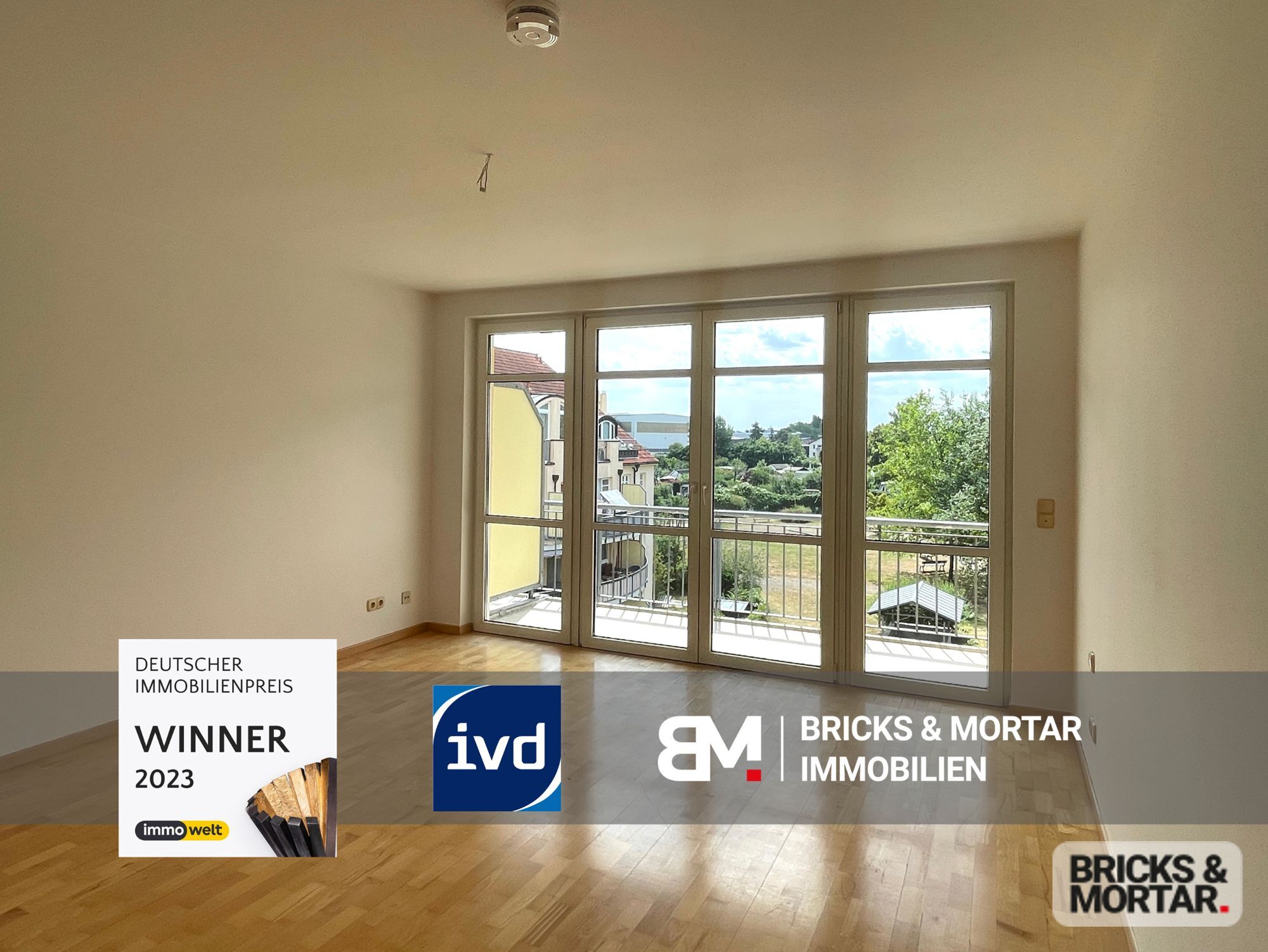 Immobilienangebot - Leipzig / Leutzsch - Alle - Modernisierte Maisonettewohnung mit 2 Balkonen und optinaler Tiefgaragenstellplatz