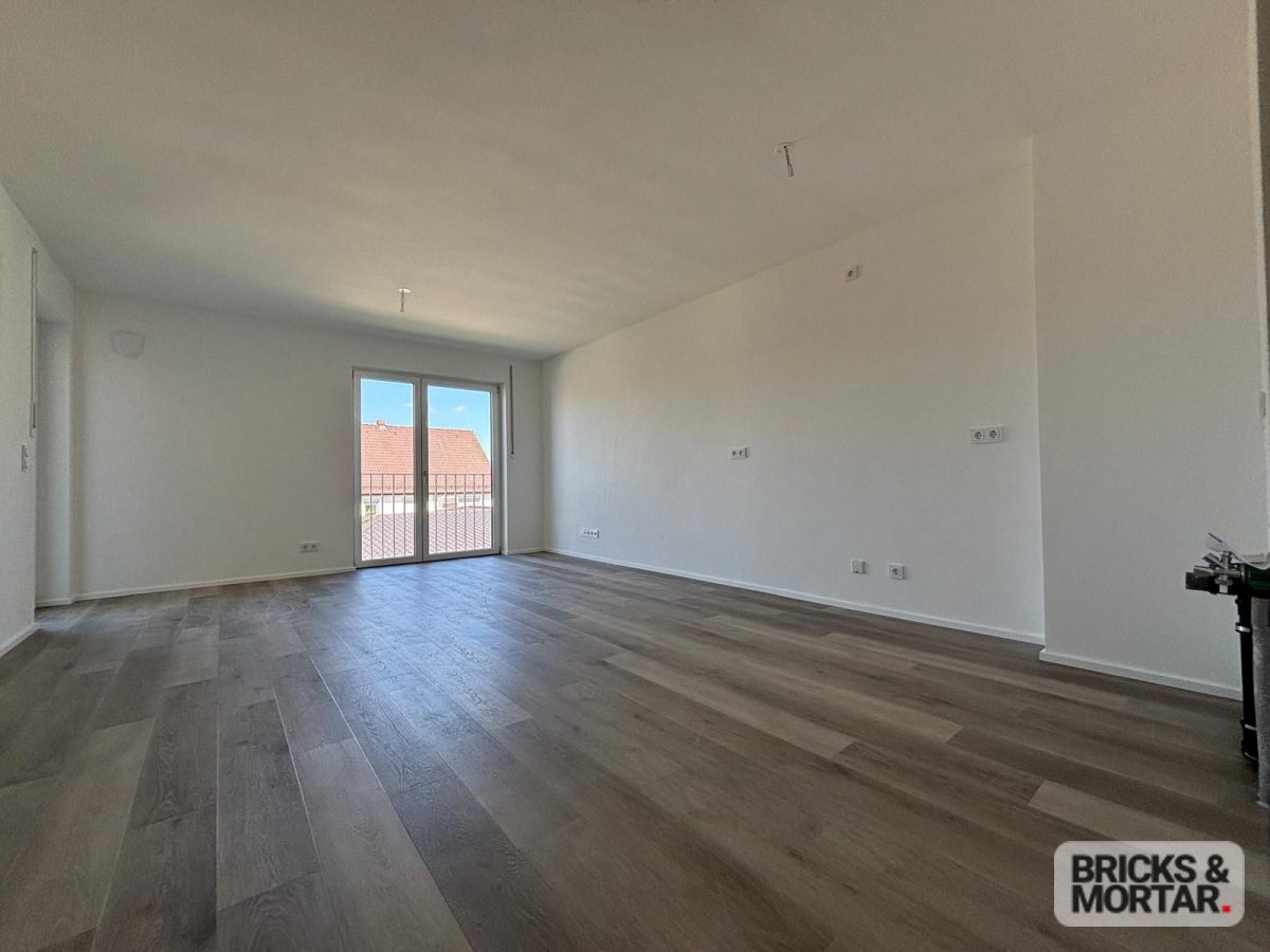 Immobilienangebot - Zusmarshausen - Alle - Moderne 2-Zimmer-Neubauwohnung mit Balkon zur Miete im Zentrum von Zusmarshausen – Erstbezug