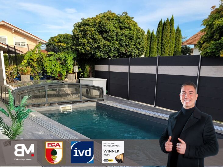 Immobilienangebot - Palling / Unering - Alle - ***Moderne Doppelhaushälfte mit Garten, Pool und PV-Anlage***