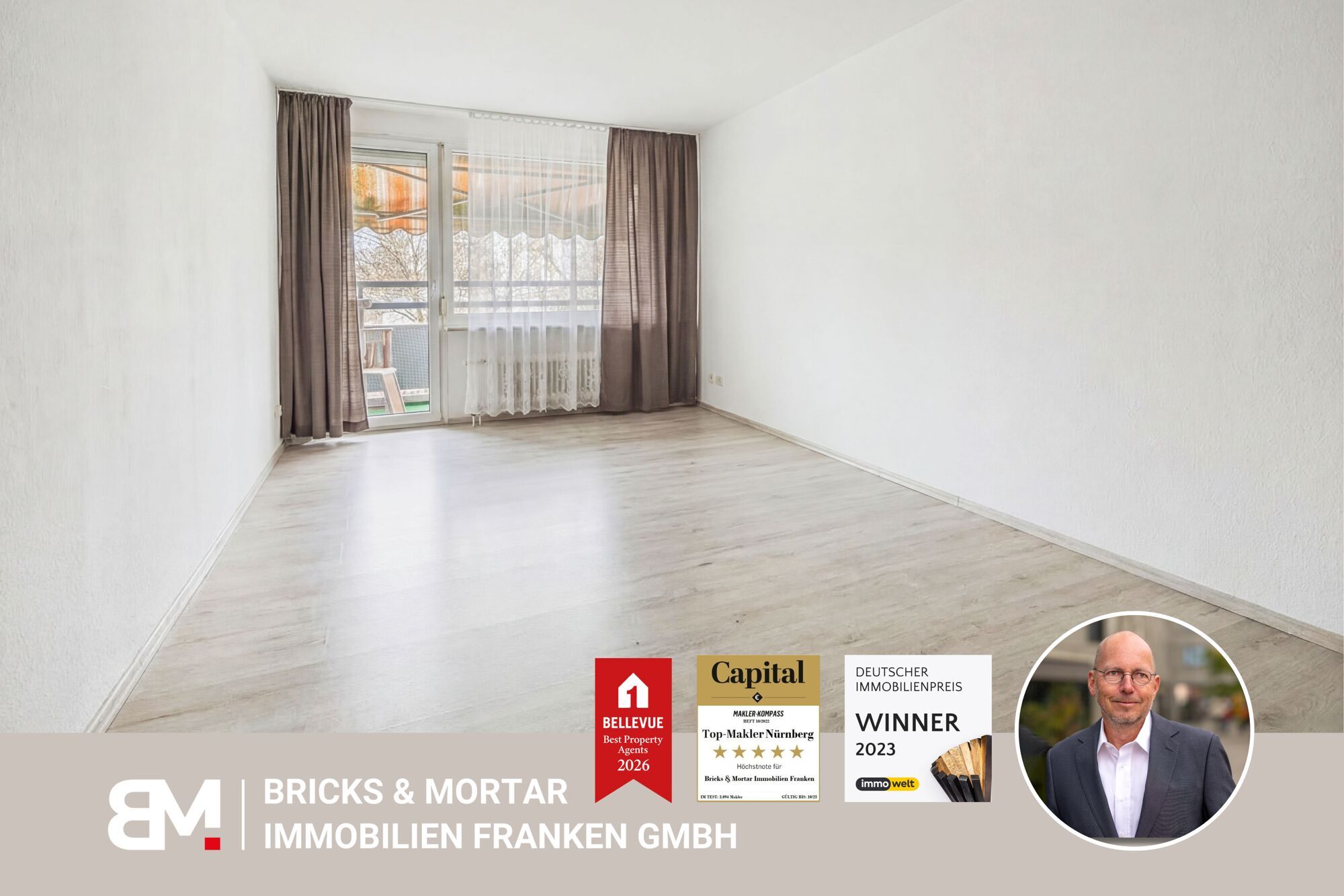 Immobilienangebot - Nürnberg - Alle - Für Kapitalanleger: 1-Zimmerwohnung mit Stellplatz, vermietet