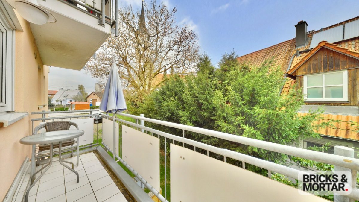 Immobilienangebot - Hiltenfingen - Alle - Attraktive Wohnung in ruhiger Lage mit Tiefgarage und zukunftssicherer Heizlösung