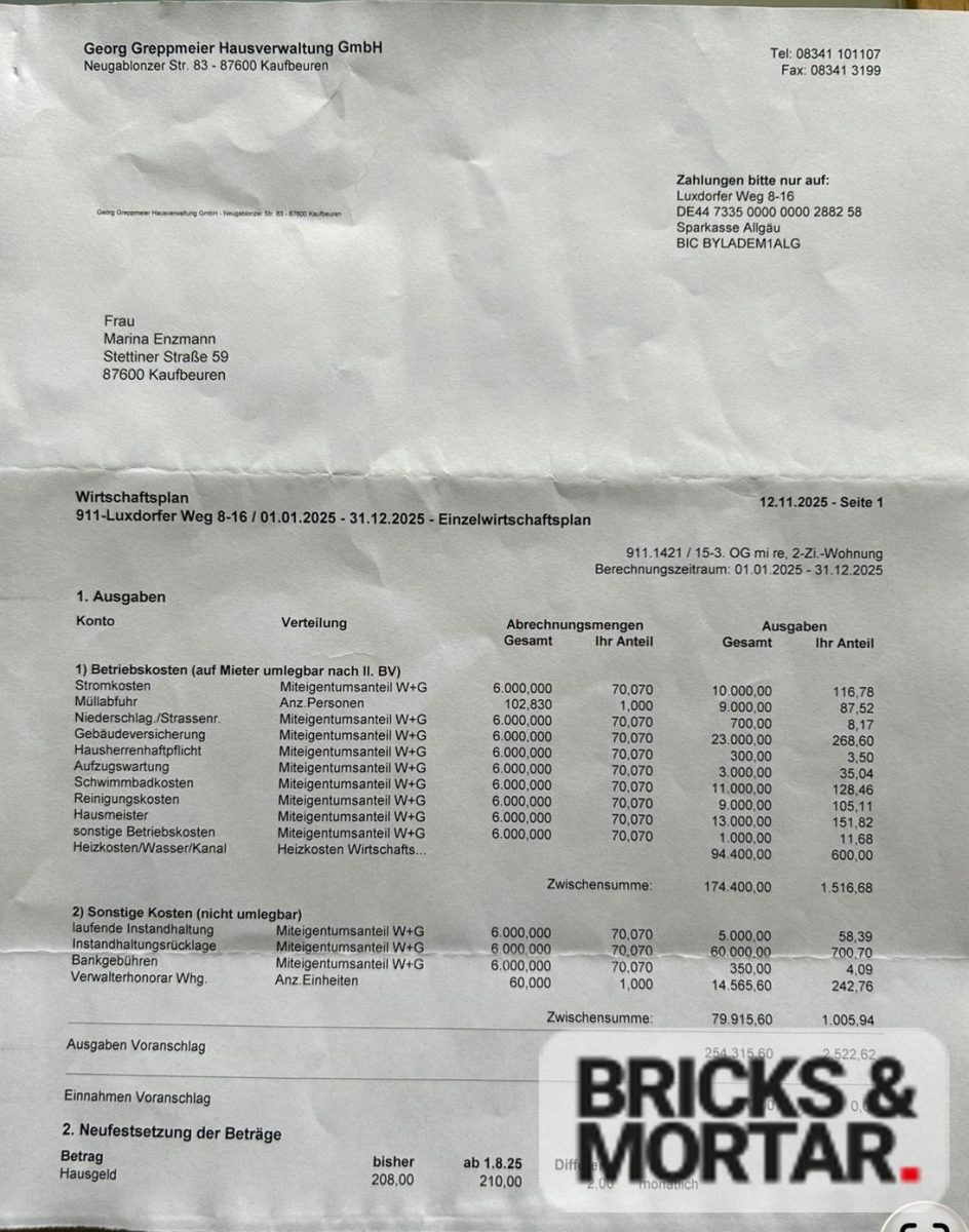 Immobilienangebot - Kaufbeuren / Kaufbeuren-Neugablonz - Alle - Sofort bezugsbereit I 2 Zimmer im Grünen von Kaufbeuren-Neugablonz