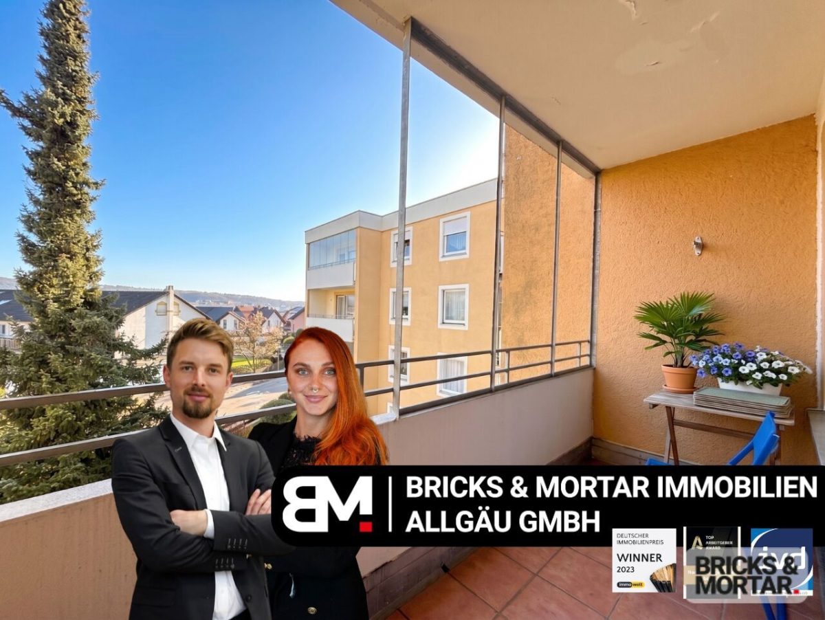 Immobilienangebot - Kaufbeuren - Alle - 5,2% Rendite oder Eigennutz?! Leerstehende 1,5 Zimmer Wohnung in Kaufbeuren
