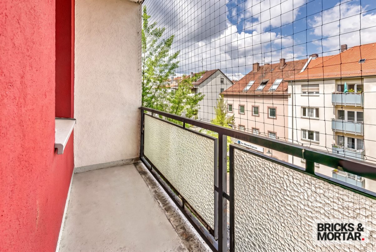 Immobilienangebot - Nürnberg - Alle - Helle 3-Zimmerwohnung mit 2 Balkonen im Stadtteil Rennweg / Befristet auf 4 Jahre