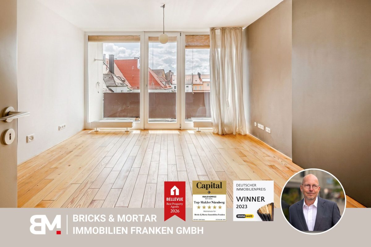 Immobilienangebot - Nürnberg - Alle - Helle 3-Zimmerwohnung mit 2 Balkonen im Stadtteil Rennweg / Befristet auf 4 Jahre
