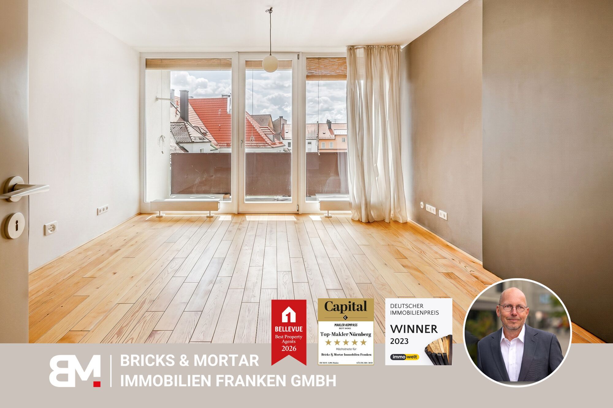 Immobilienangebot - Nürnberg - Alle - Helle 3-Zimmerwohnung mit 2 Balkonen im Stadtteil Rennweg / Befristet auf 4 Jahre