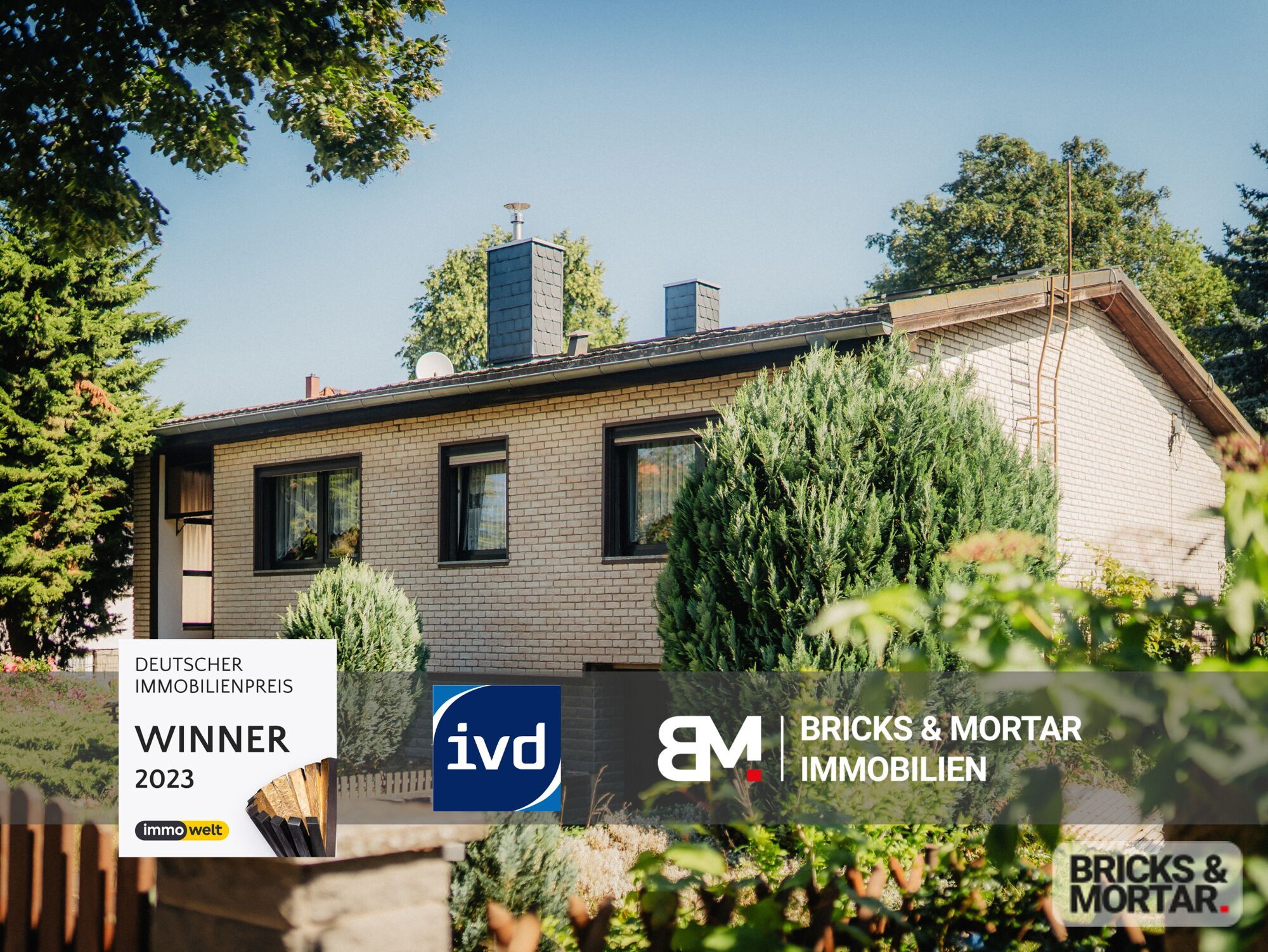 Immobilienangebot - Leipzig / Engelsdorf - Alle - Gepflegter Bungalow mit Wintergarten und Kamin - komfortables Wohnen