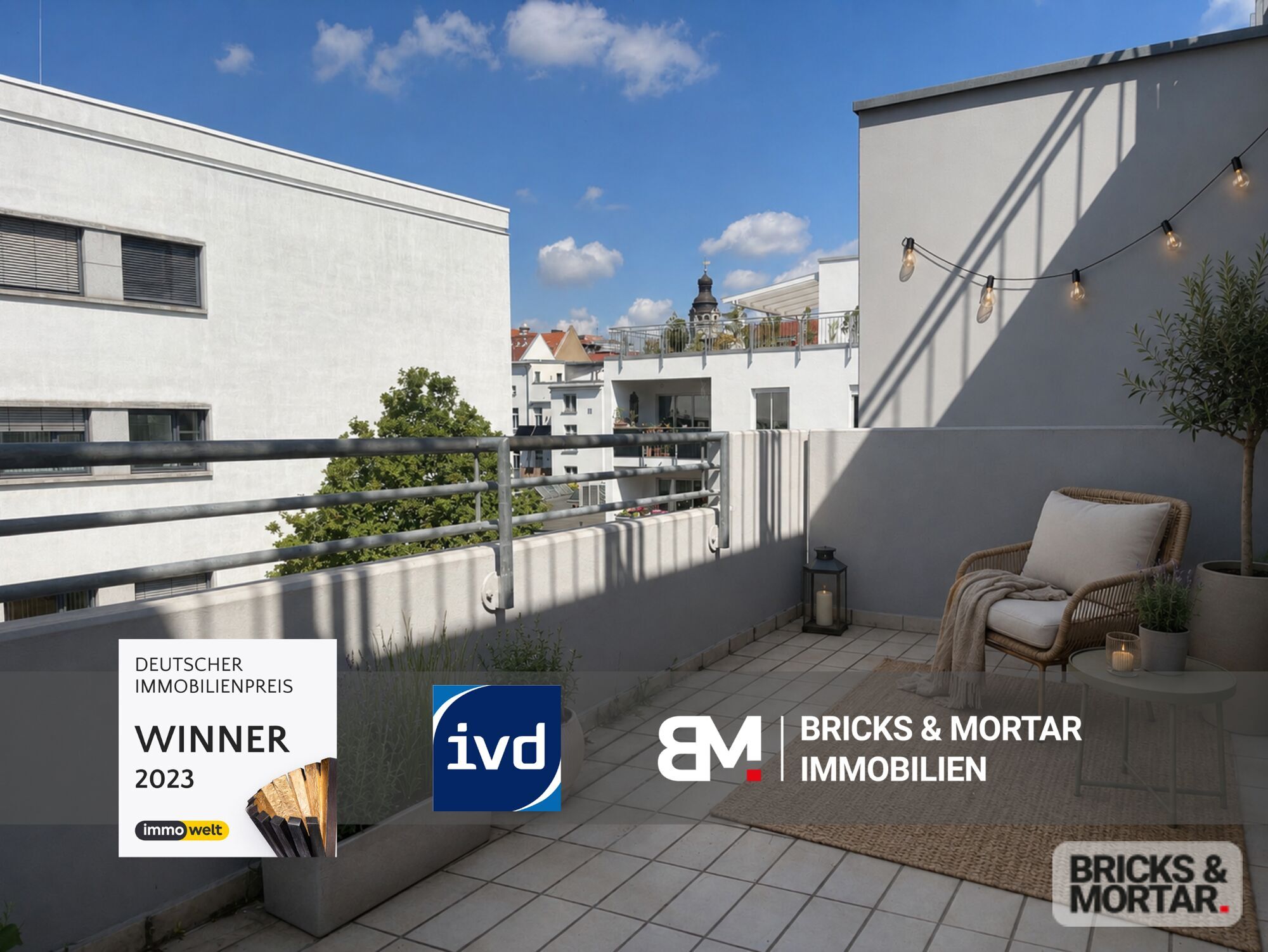 Immobilienangebot - Leipzig / Leipzig Zentrum-Süd - Alle - Stilvolle 1-Zimmer-Wohnung mit Balkon und Tiefgaragenstellplatz - sofort verfügbar