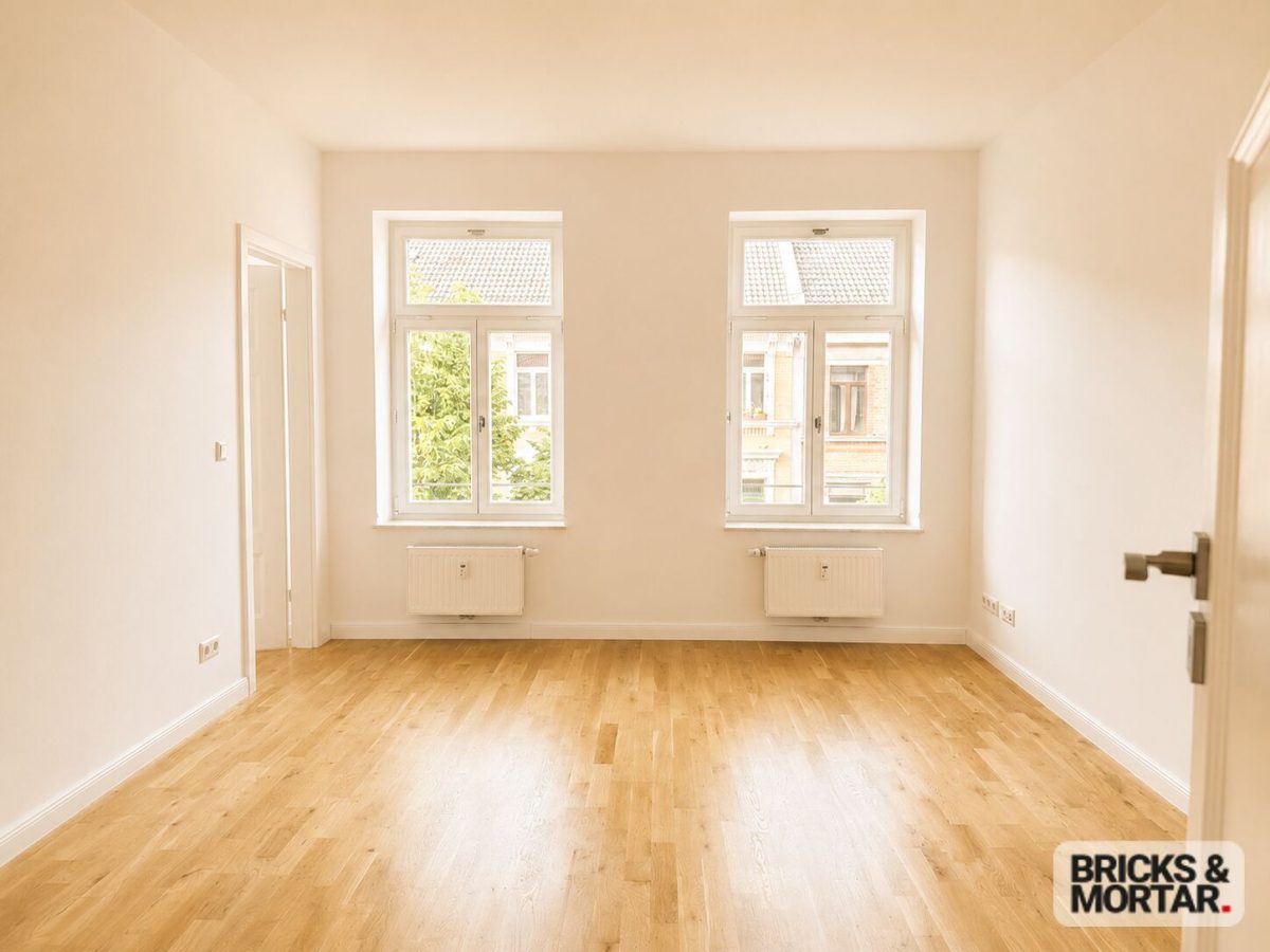 Immobilienangebot - Leipzig - Alle - Altbau zum Verlieben: 3-Zimmer-Wohnung im Denkmal mit Balkon