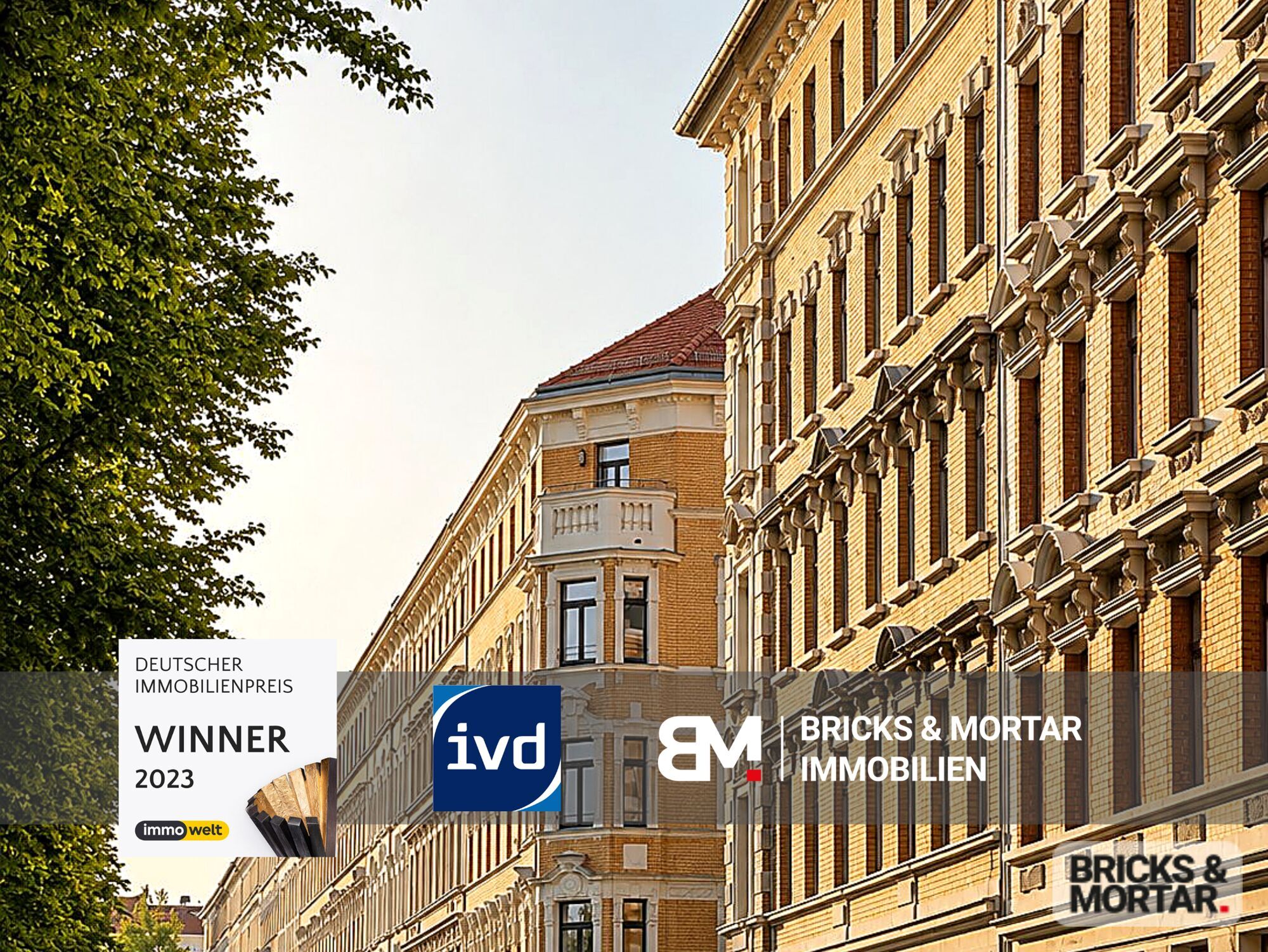Immobilienangebot - Leipzig - Alle - Altbau zum Verlieben: 3-Zimmer-Wohnung im Denkmal mit Balkon