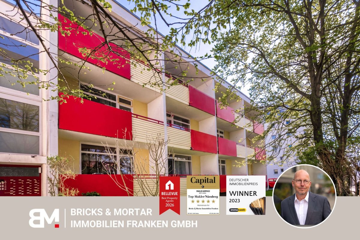 Immobilienangebot - Nürnberg - Alle - Attraktive, vermietete 1-Zimmerwohnung mit Balkon und Stellplatz in Nürnberg-Langwasser