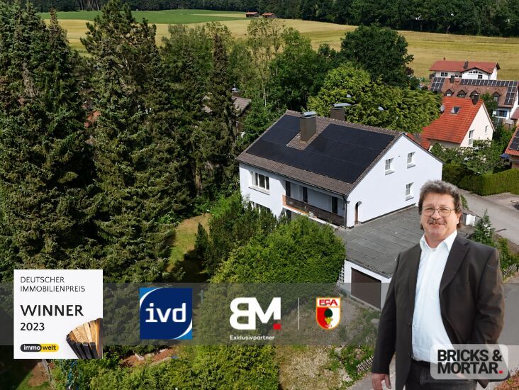 Immobilienangebot - Aystetten - Alle - Energetisch saniertes Zweifamilienhaus mit Ausbaureserve und großem Garten in ruhiger Wohnlage