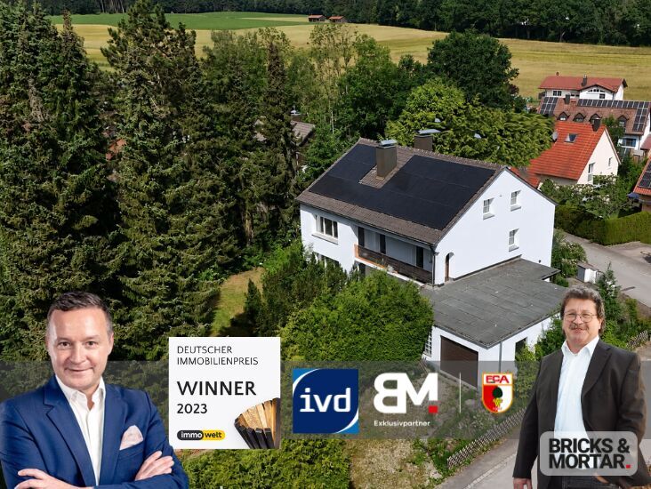 Immobilienangebot - Aystetten - Alle - Energetisch saniertes Zweifamilienhaus mit Ausbaureserve und großem Garten in ruhiger Wohnlage