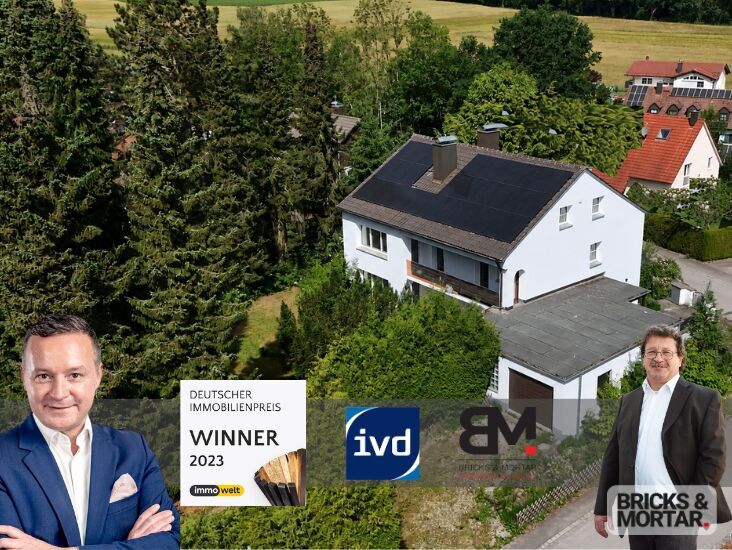 Immobilienangebot - Aystetten - Alle - Energetisch saniertes Zweifamilienhaus mit Ausbaureserve und großem Garten in ruhiger Wohnlage