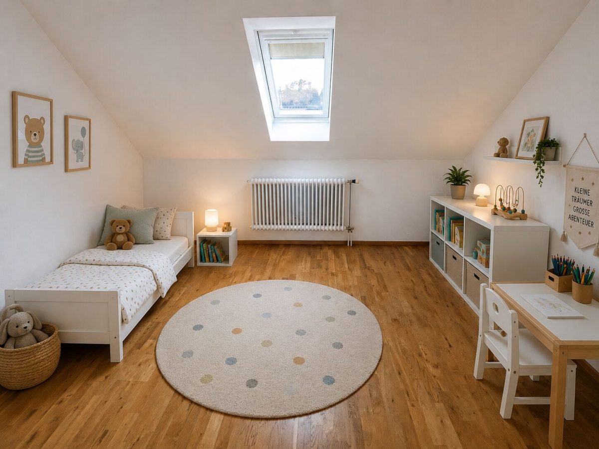 Immobilienangebot - Dinkelscherben - Alle - Mit Blick in die Natur!
3-Zimmer-Dachgeschosswohnung mit Balkon, Spitzboden & Tiefgaragenstellplatz