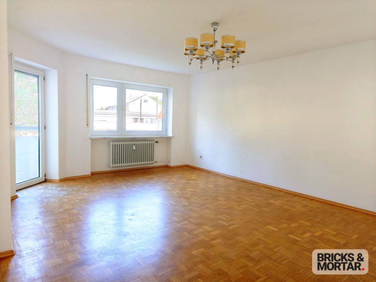 Immobilienangebot - Günzburg - Alle - Bezugsfreie 3-Zimmer-Wohnung mit Balkon, Garage & idealem Grundriss in Günzburg