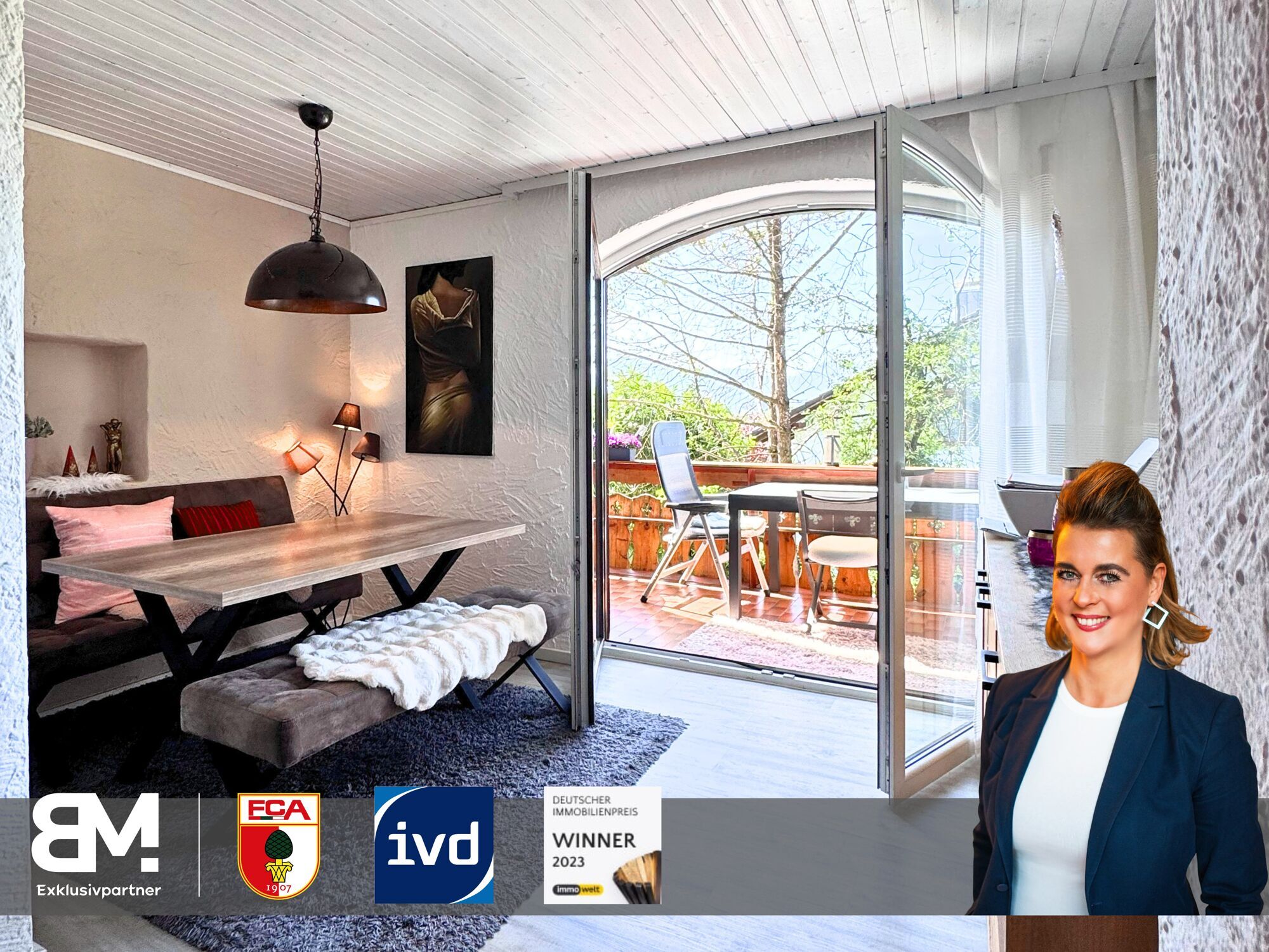 Immobilienangebot - Penzberg - Alle - BRIMO: 3-Zimmer-Wohnung in Penzberg, mit Balkon, Werkstatt und Garten – viel Platz für Leben und Kreativität!