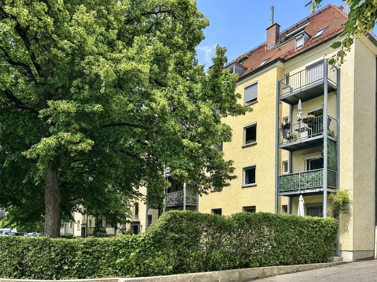 Immobilienangebot - Augsburg - Alle - Bezugsfrei: 3-Zimmer-Wohnung mit Balkon im Hochparterre | Textilviertel Augsburg nahe Innenstadt