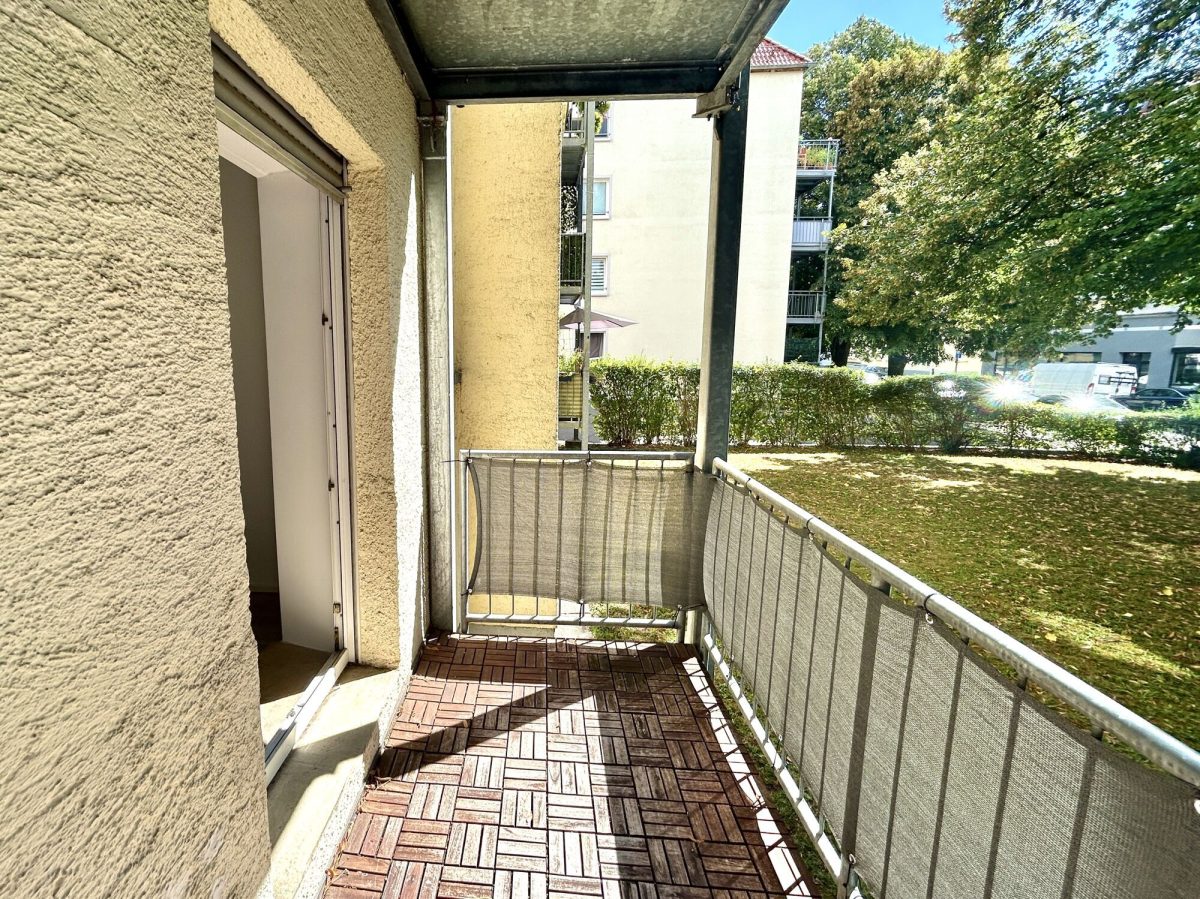 Immobilienangebot - Augsburg - Alle - Bezugsfrei: 3-Zimmer-Wohnung mit Balkon im Hochparterre | Textilviertel Augsburg nahe Innenstadt