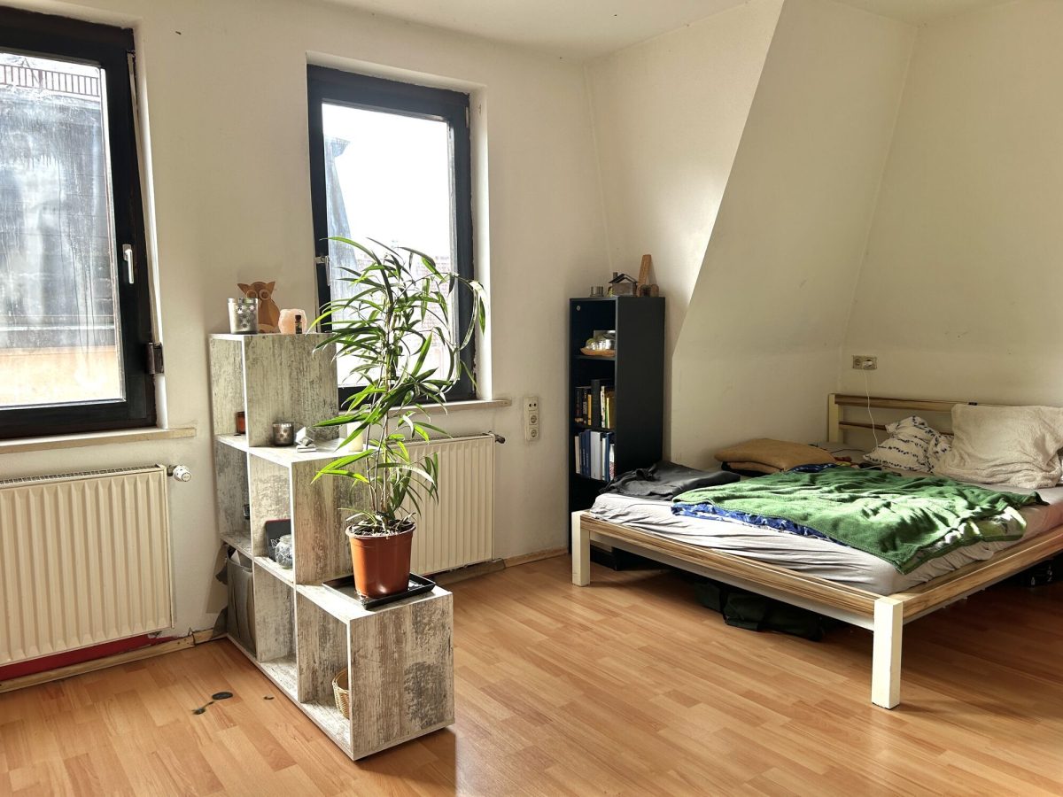 Immobilienangebot - Augsburg / Oberhausen - Alle - Vermietete 1,5-Zimmer-Wohnung in Augsburg nahe Wertach mit Holzofen | 35 m²