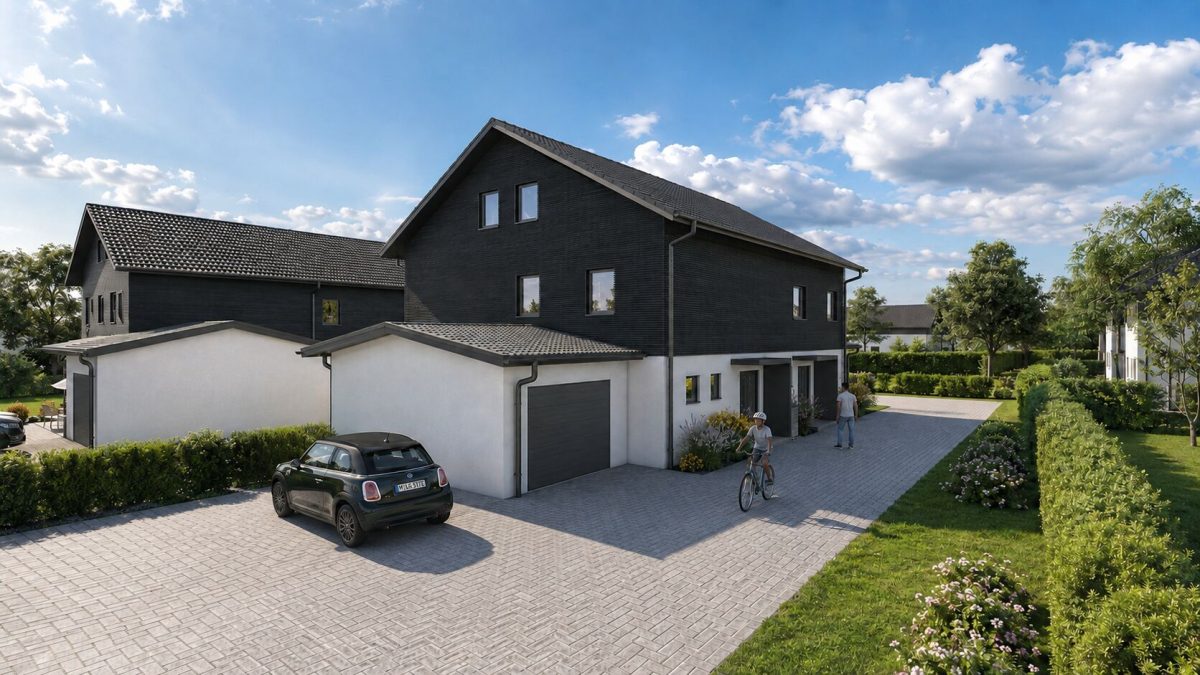 Immobilienangebot - Ettringen - Alle - Neubau-Doppelhaushälfte in Holzbauweise mit KfW 55, Garage und Stellplatz in Ettringen