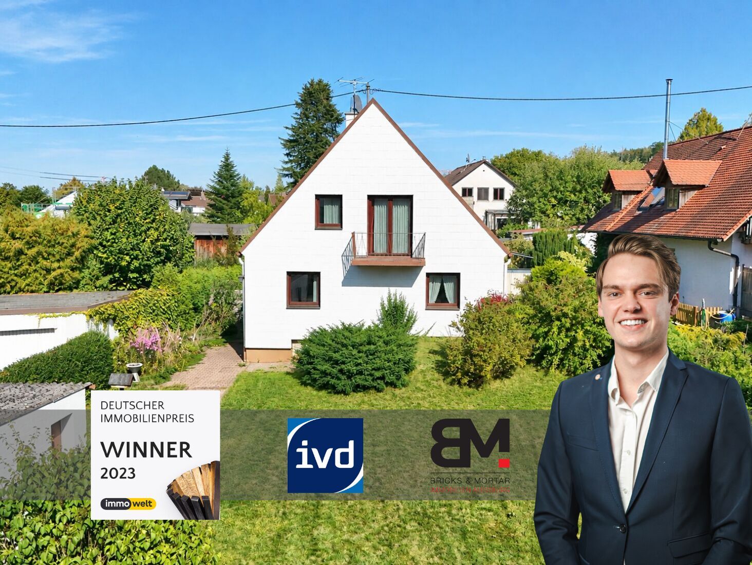 Immobilienangebot - Neusäß-Westheim - Alle - Doppelhaushälfte in Neusäß-Westheim | großer Garten, Balkon & Garage